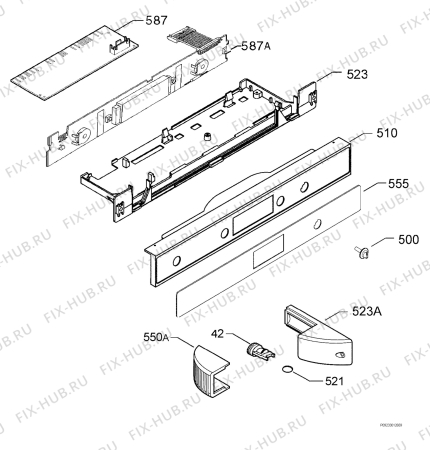 Взрыв-схема холодильника Rex Electrolux FI330VA+ - Схема узла Diffusor